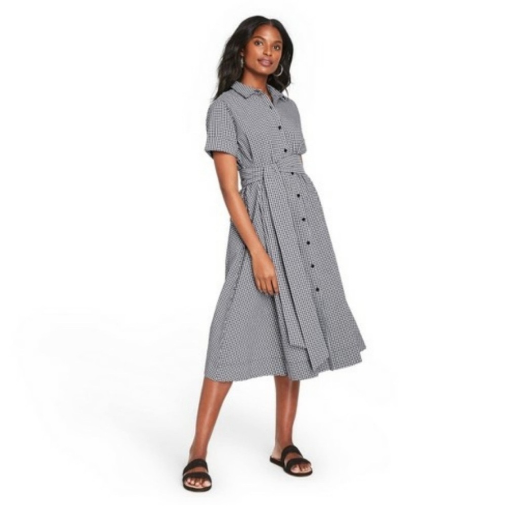 Lisa Marie Fernandez Black & White Gingham Maxi Size 1X